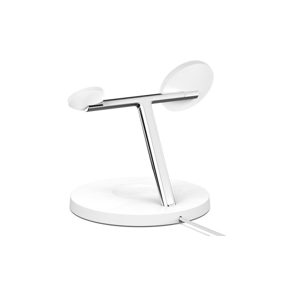 Station de chargement sans fil 3 en 1 avec MagSafe 15 W Belkin WIZ017VFWH / Blanc