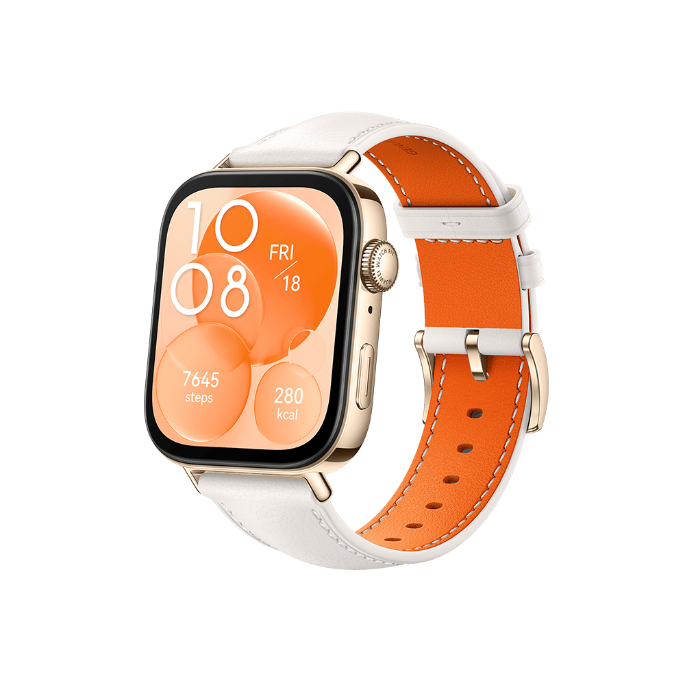 Montre connectée Huawei Watch Fit 3 / Blanc Cuir