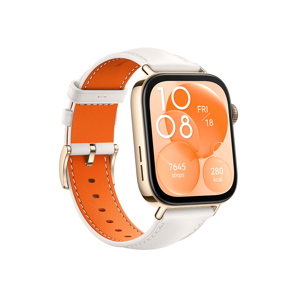 Montre connectée Huawei Watch Fit 3 / Blanc Cuir