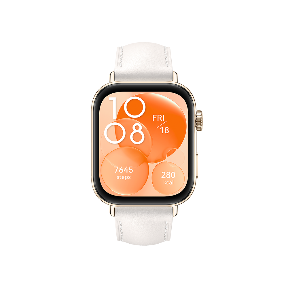 Montre connectée Huawei Watch Fit 3 / Blanc Cuir