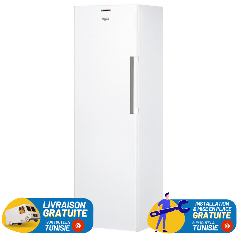 Congélateur Armoire Whirlpool No Frost une Porte 257 Litres / Blanc
