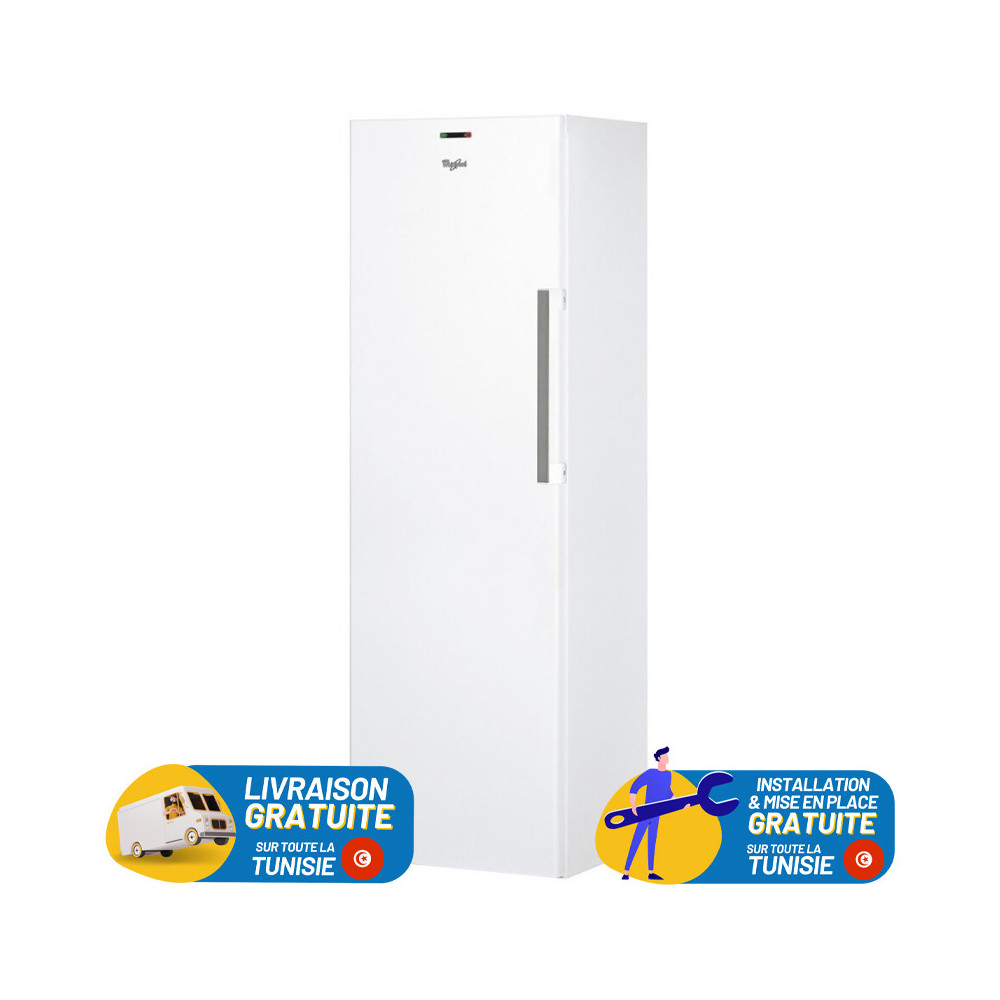Congélateur Armoire Whirlpool No Frost une Porte 257 Litres / Blanc