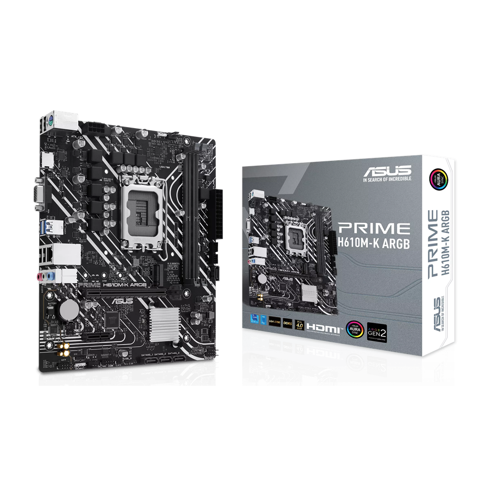 Carte mère micro-ATX ASUS PRIME H610M-K DDR4 / ARGB