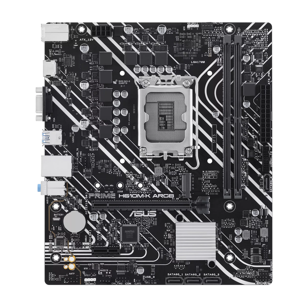 Carte mère micro-ATX ASUS PRIME H610M-K DDR4 / ARGB