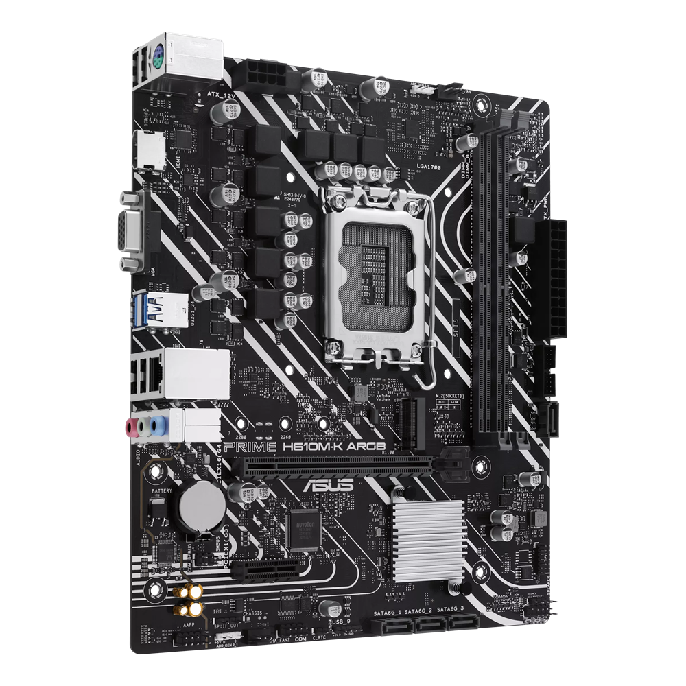 Carte mère micro-ATX ASUS PRIME H610M-K DDR4 / ARGB