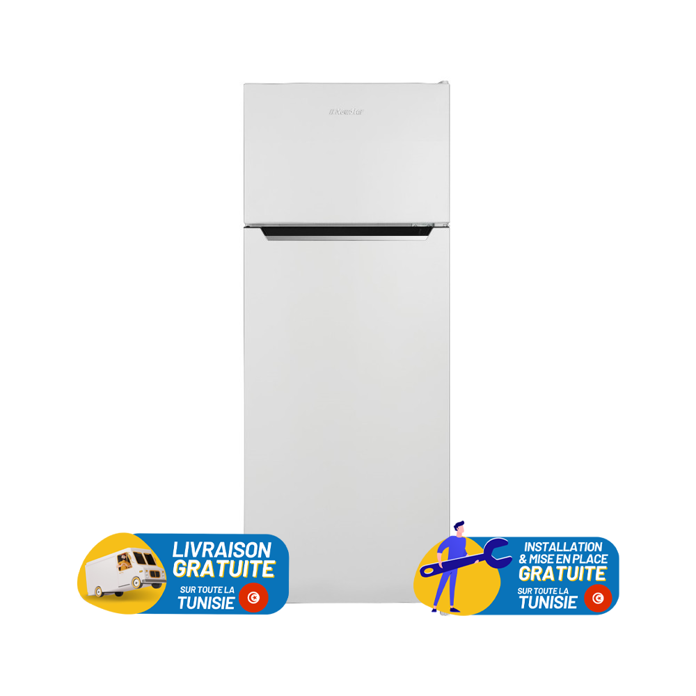 REFRIGERATEUR NEWSTAR De Frost Double Portes 211 Litres / Blanc