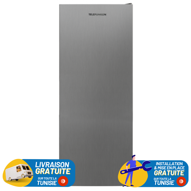 Congélateur Vertical Telefunken NoFrost 307L / Inox