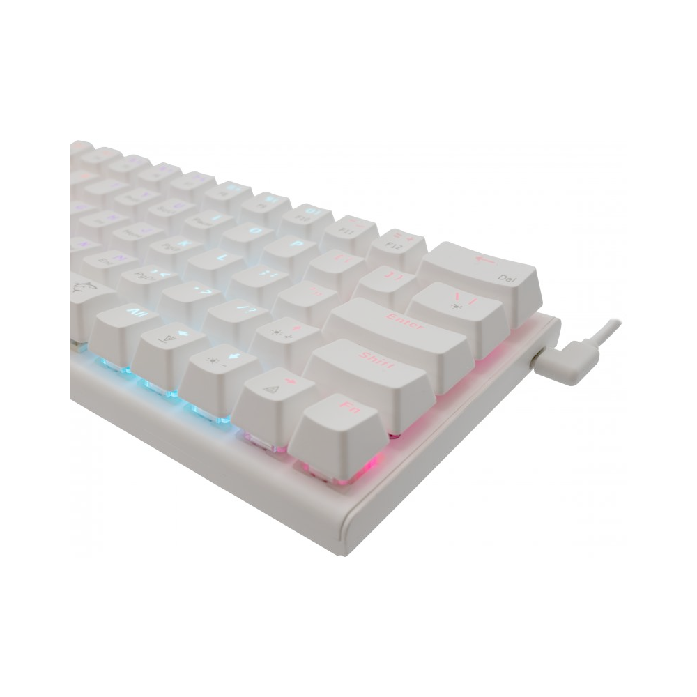 White Shark KEYBOARD WAKIZASHI WHITE RED SWITCH