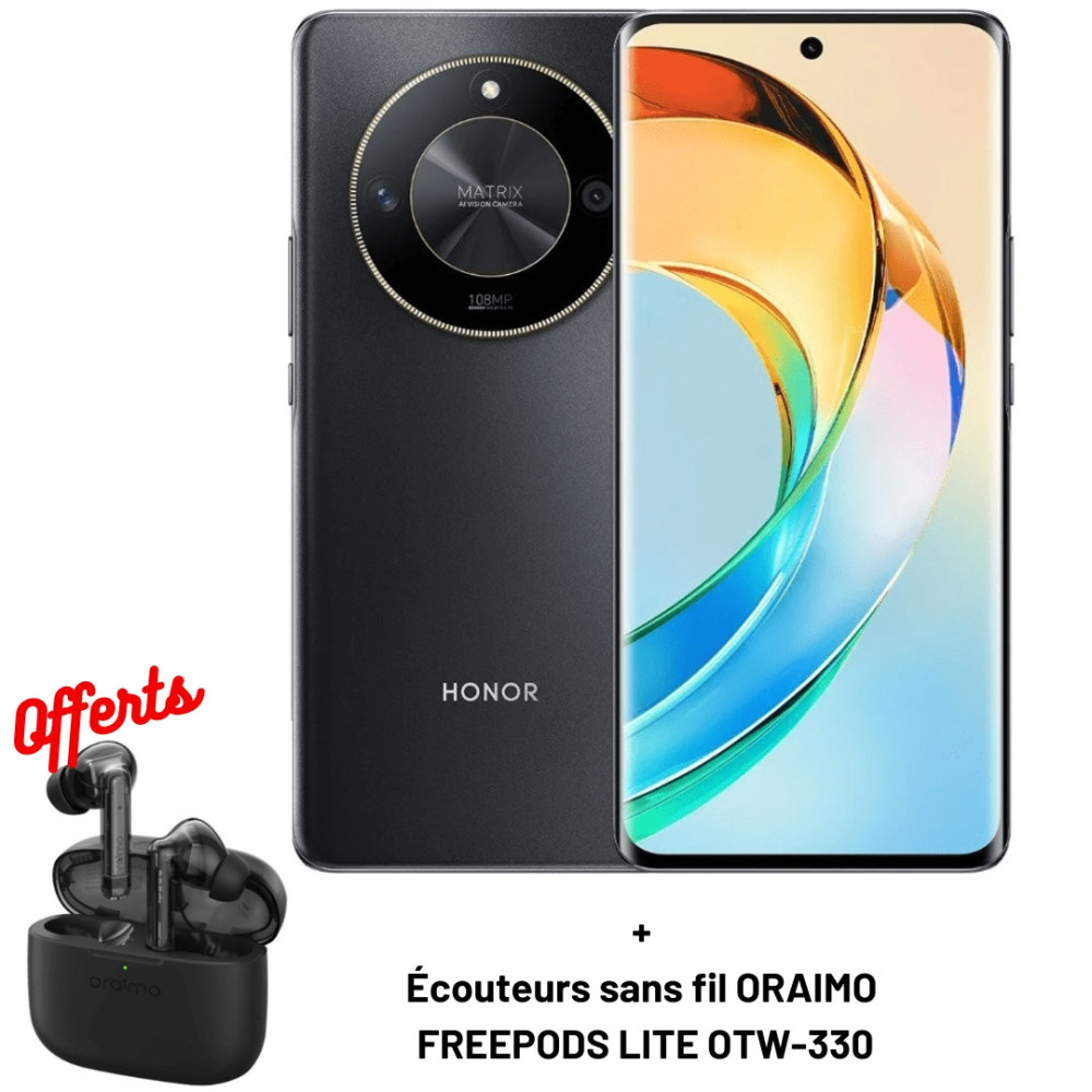 Honor X9B prix Tunisie - Smartphone 5G - 12 Go/256 Go couleur noir