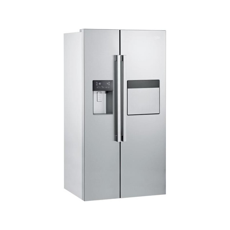 Réfrigérateur américain BEKO 621L / Silver
