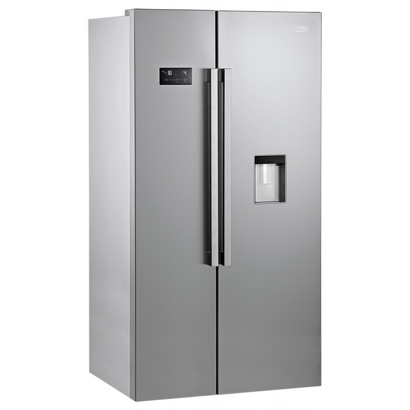 Réfrigérateur américain BEKO 630L / Silver + Livraison + Installation et  Mise en Marche Gratuites