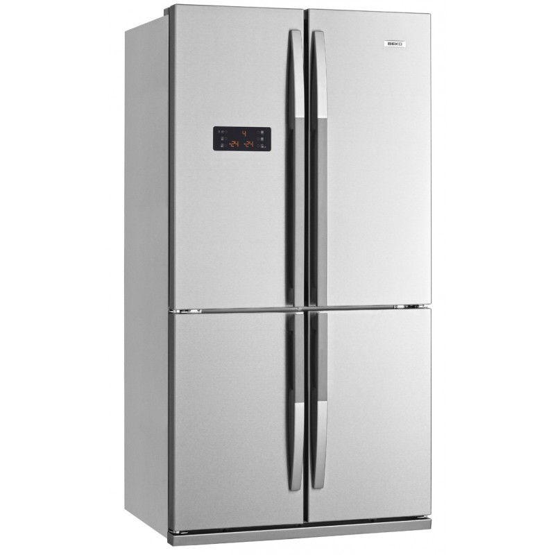 Réfrigérateur américain BEKO 610L / Silver
