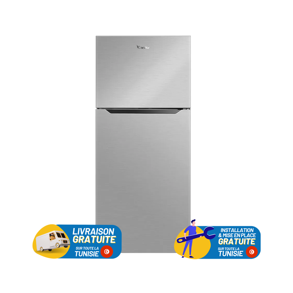 REFRIGERATEUR CONDOR 2P NO-FROST 415L Inox