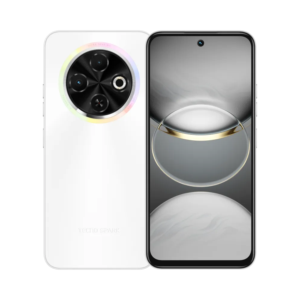 Smartphone Tecno SPARK 30C 4G / 6 Go / 128 Go / Blanc