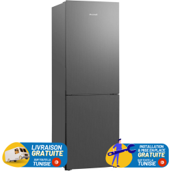 Réfrigérateur Combiné Brandt No Frost / 380L / Inox