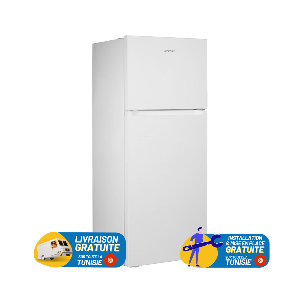 Réfrigérateur Brandt NoFrost BD5010NW / 500 L / Blanc  + Aspirateur Balai BRANDT OFFERT (G-ASB600R)