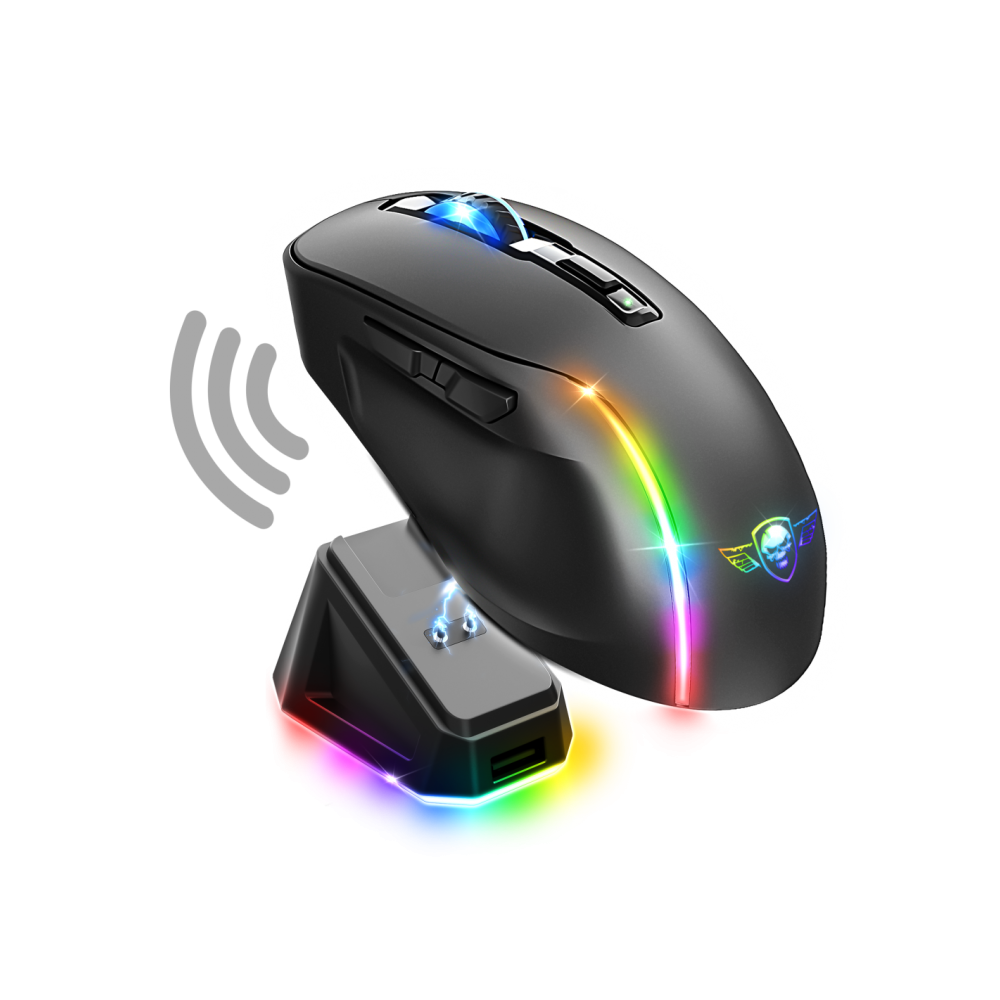 Souris Gaming Sans Fil Spirit of Gamer ELITE M50 RGB / Noir