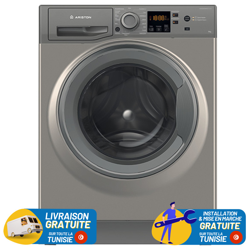 MACHINE À LAVER ARISTON 16 PROG / 9KG / SILVER