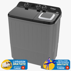 Lave-Linge BIOLUX 10KG Semi-Automatique Silver