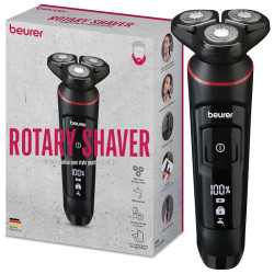 Rasoir Rotatif Sans Fil BEREUR MN8X - Noir