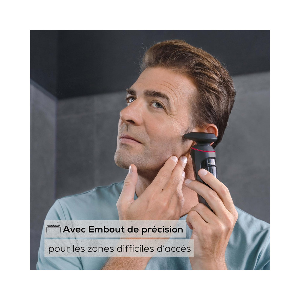 Rasoir Rotatif Sans Fil BEREUR MN8X - Noir