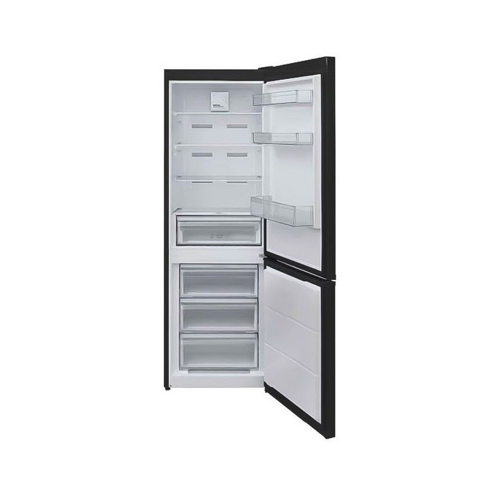 Réfrigérateur TELEFUNKEN No Frost Combiné 323 LITRES / Noir Miroir