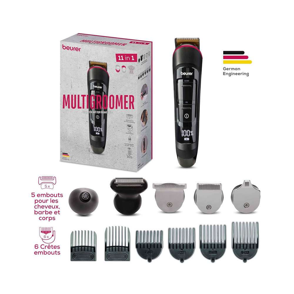 Tondeuse Multigroomer Rechargeable BEURER MN9X - Noir