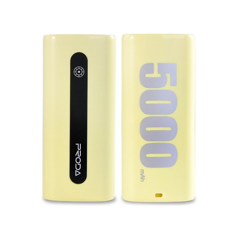 Power Bank Remax Proda E5 Li-Polymer 5000 mAh / Jaune