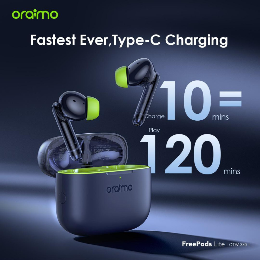 ÉCOUTEURS SANS FIL ORAIMO FREEPODS LITE OTW-330  / BLEU CIEL