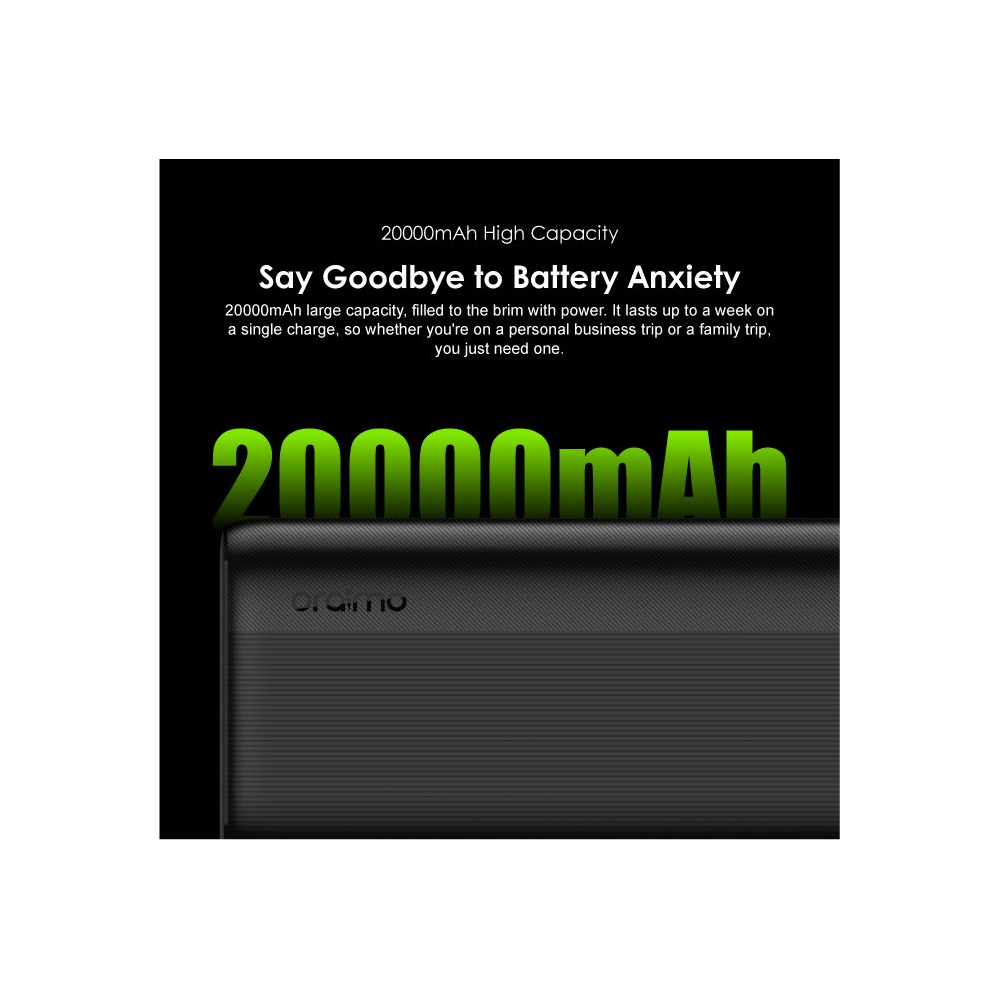 Power Bank ORAIMO OPB-P204D 20000 mAh - Noir