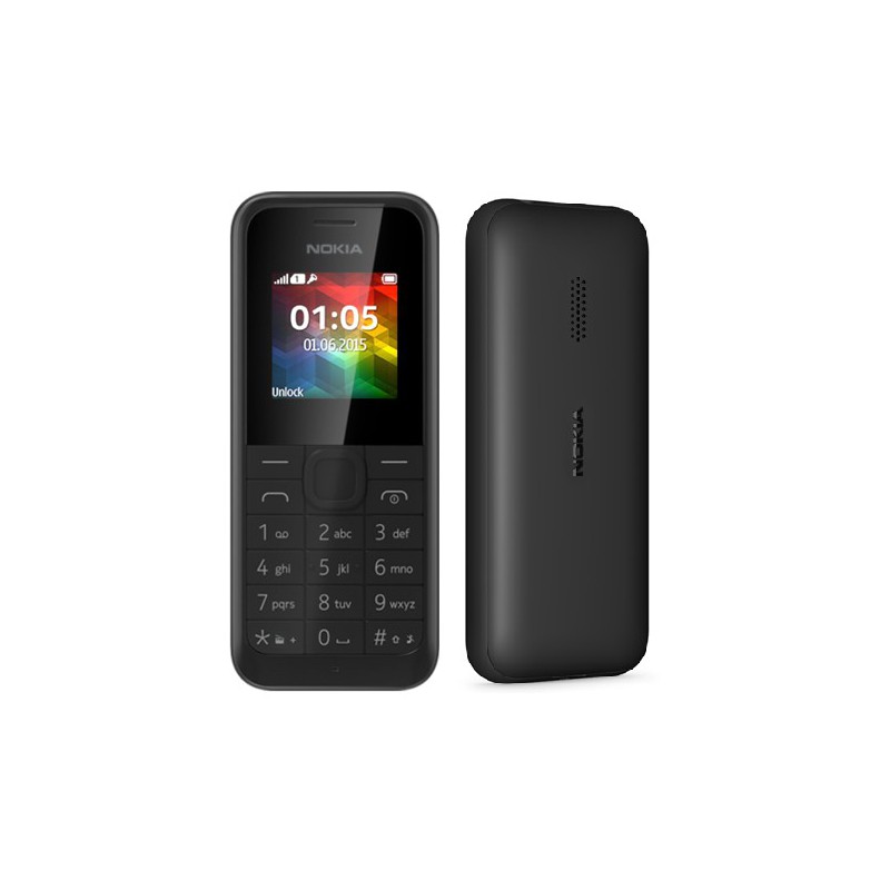 Téléphone Portable Nokia 105 / Double SIM / Noir