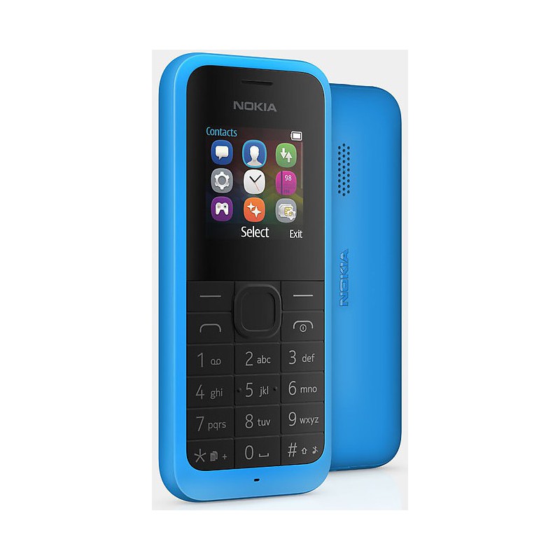 Téléphone Portable Nokia 105 / Double SIM / Bleu