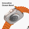 Smartwatch 8 Ultra multifonction SW8 PRO MAX / Orange et Noir Avec Casque Bluetooth P9 Noir Offert
