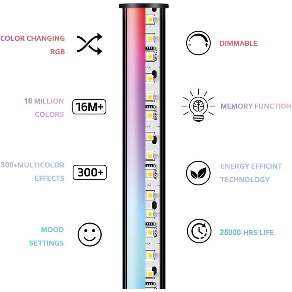 Lampe KSIX d'angle SmartLED / RGBW / 140CM