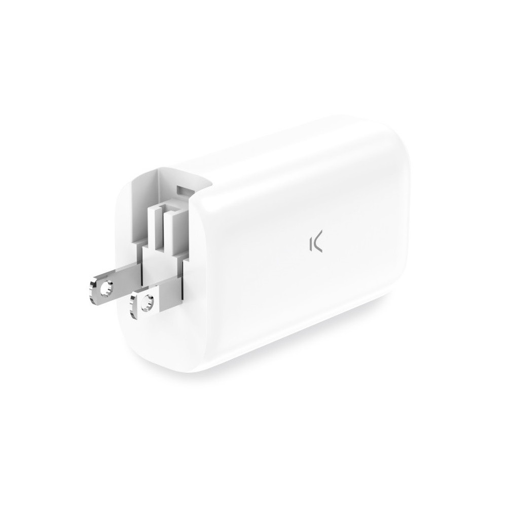 Chargeur mural multiport KSIX GaN 65 W PPS ultra rapide / Blanc