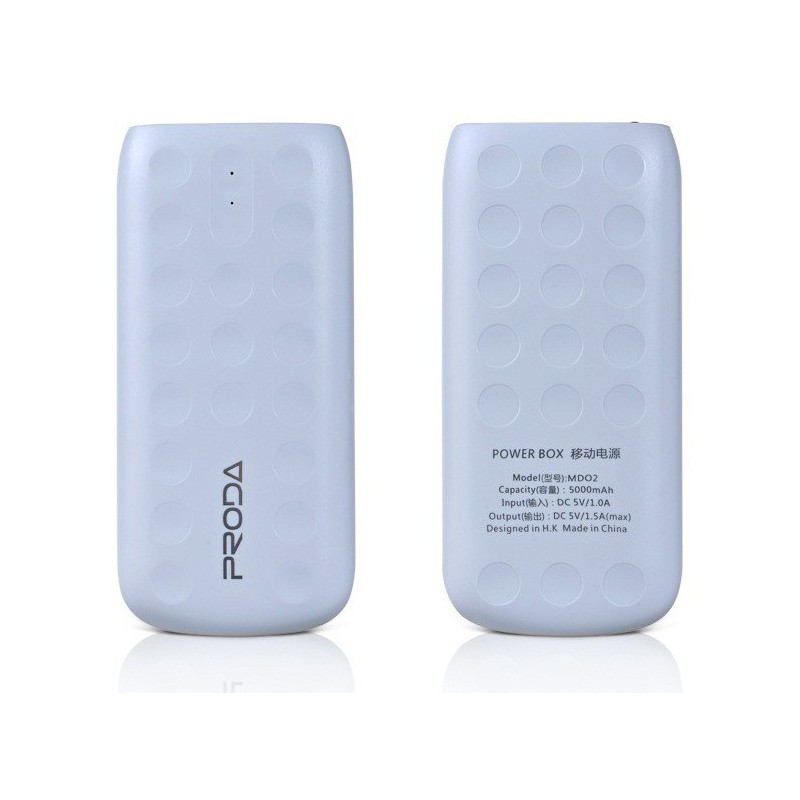 Power Bank Remax Proda Lovely Li-Polymer 5000 mAh / Blanc