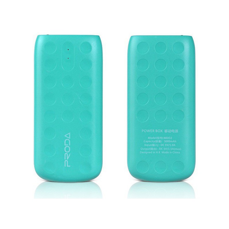Power Bank Remax Proda Lovely Li-Polymer 5000 mAh / Vert