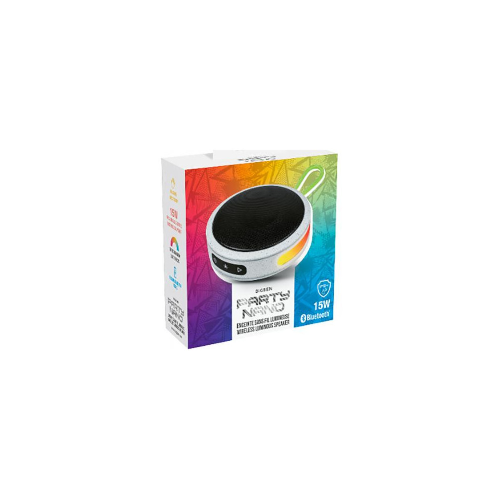 Enceinte Bluetooth PARTY NANO avec effets lumineux / Gris