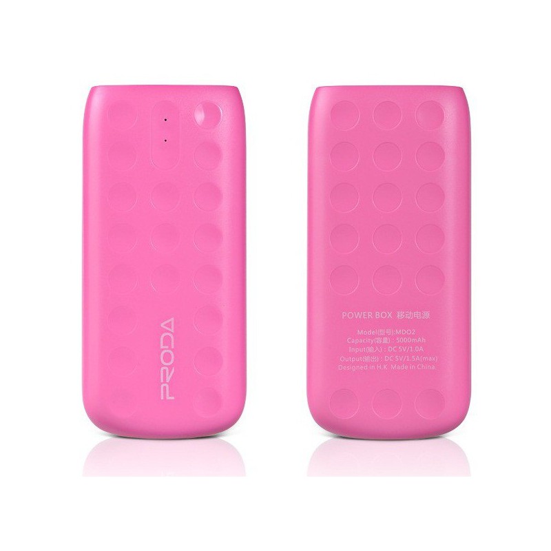 Power Bank Remax Proda Lovely Li-Polymer 5000 mAh / Rose