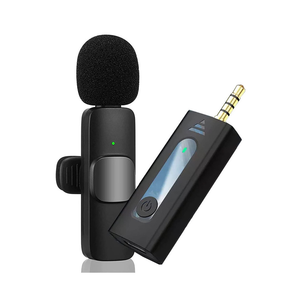 Mini Microphone Sans fil K35 Jack 3.5 mm / Noir