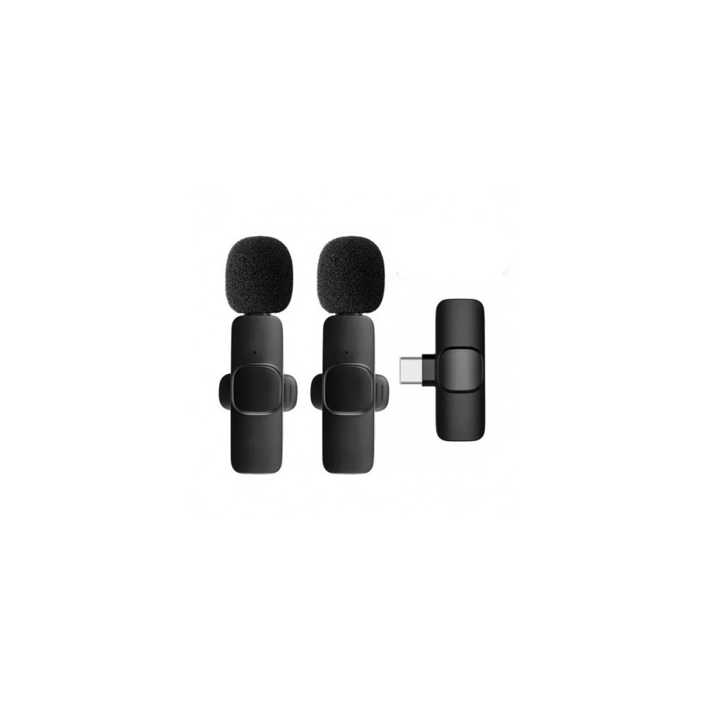 Mini Microphone Sans fil K11 Double Micro / TYPE-C / Noir