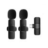 Mini Microphone Sans fil K11 Double Micro / TYPE-C / Noir