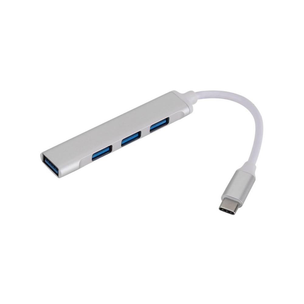 Hub Type-C Vers USB C-809 / 4 Ports /  Silver