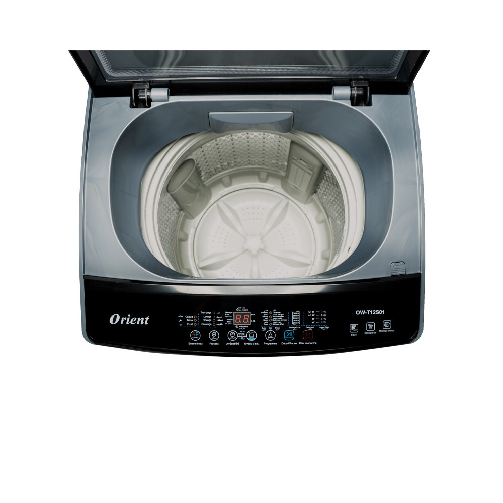 Machine à laver Automatique Orient OW-T12S01 / 12KG / Silver / OW-T12S01
