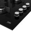 Table de cuisson encastrable Beko en Verre Noir 4 Feux