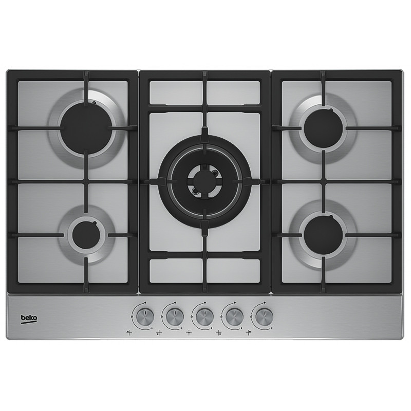 Plaque de cuisson encastrable Beko / 5 Feux / 75  cm / Inox