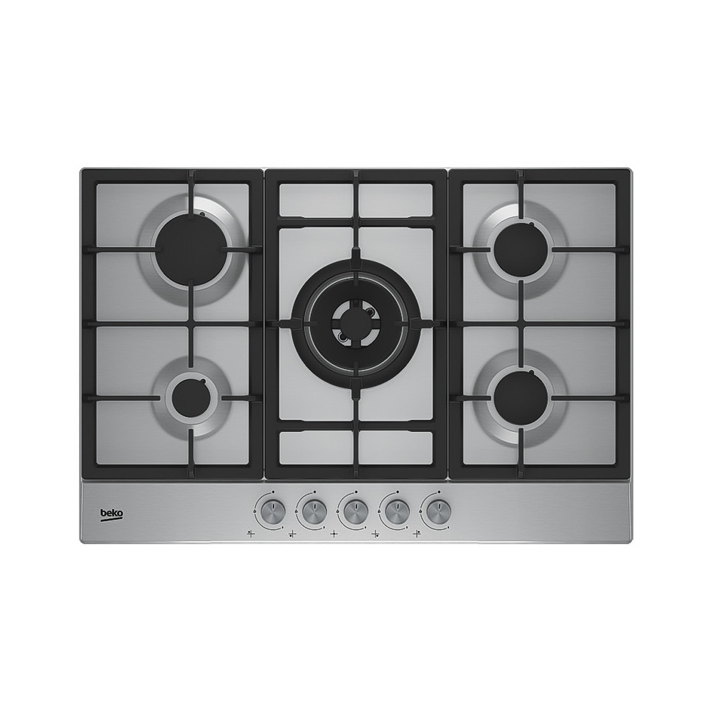 Plaque de cuisson encastrable Beko / 5 Feux / 75  cm / Inox