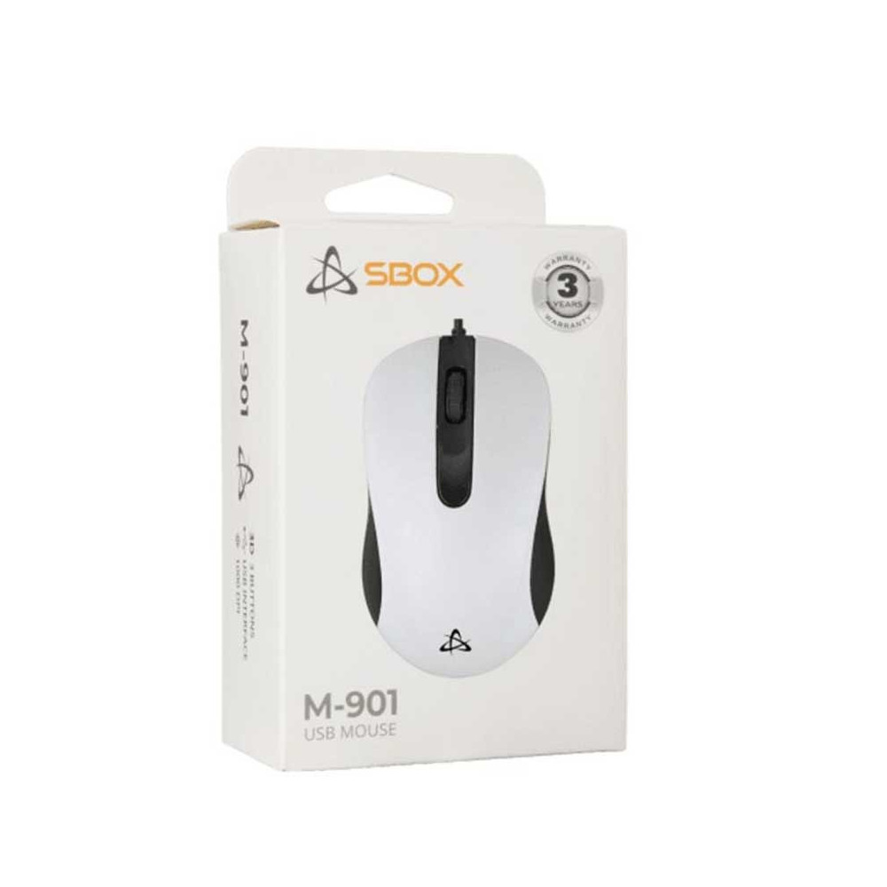 Souris Filaire Optique SBOX M-901 / Blanc