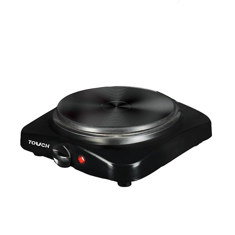 PLAQUE Électrique 1 FEU TOUCH 1500W Noir
