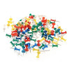 100 Punaises en Métal Plastique pour tableau liège